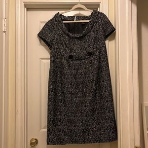 Black & White Cap Sleeve Dress